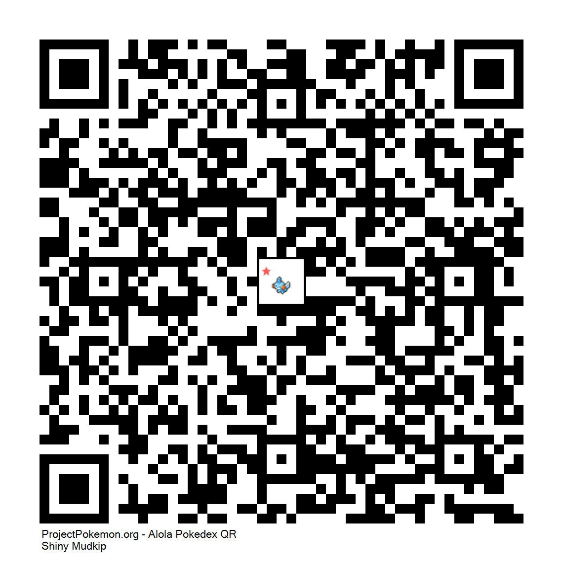 Cdigo QR de Mudkip variocolor